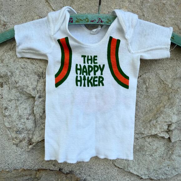 Vintage 80s baby happy hiker tee size 6-9 months - Picture 1 of 5